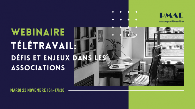 Webinaire : défis et enjeux du télétravail dans le monde associatif - 23 novembre 16h