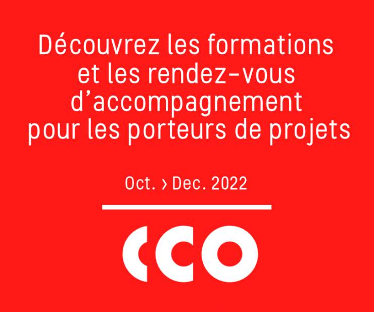 Le CCO présente son nouveau cycle de formations et de rendez-vous d’accompagnement individualisé