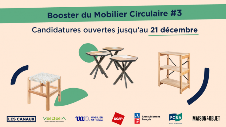 Appel à candidatures du Booster du Mobilier Circulaire #3