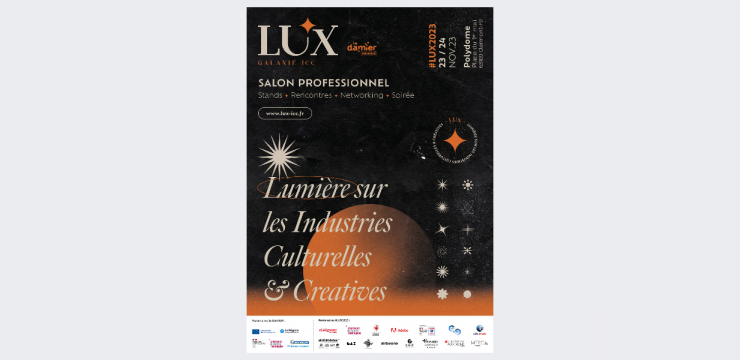 Flyer de LUX : Lumière sur les Industries Culturelles et Créatives