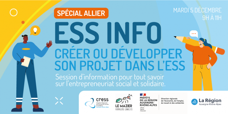 ESS INFO - Créer ou développer son projet dans l'ESS // Spécial ALLIER