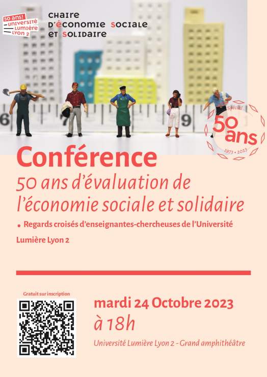 Affiche 50 ans d'évaluation de l’économie sociale et solidaire