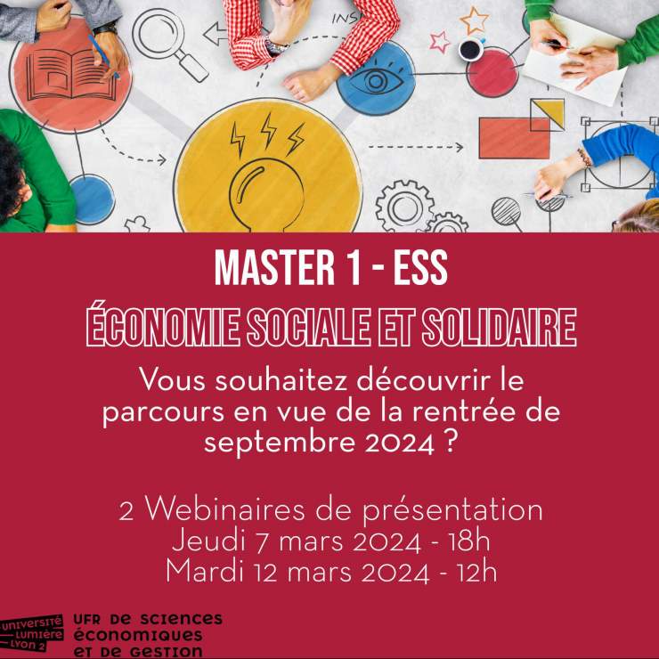 Webinaires de présentation M1 ESS Université Lumière Lyon 2