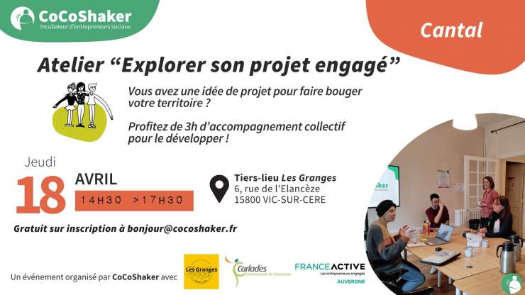 Atelier « Explorer son projet engagé » à Vic-sur-Cère (15)