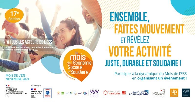 Mois de l’ESS 2024 – Révélez votre activité juste, durable et solidaire !