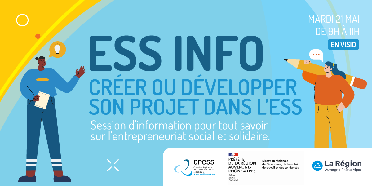 Webinaire ESS INFO – Créer ou développer son projet dans l&rsquo;ESS