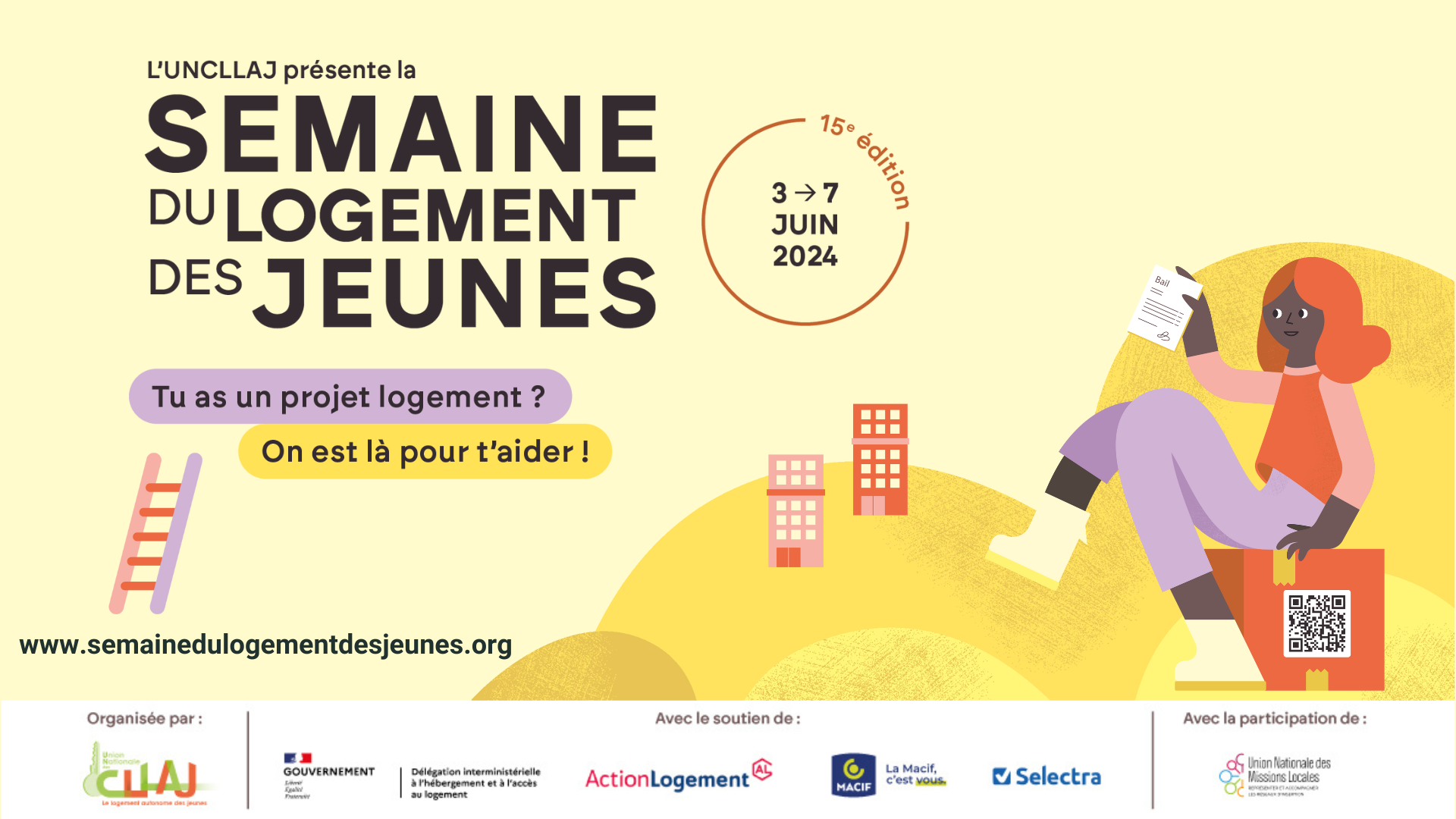 15ème édition de la Semaine du Logement des Jeunes : du 3 au 7 juin 2024 !