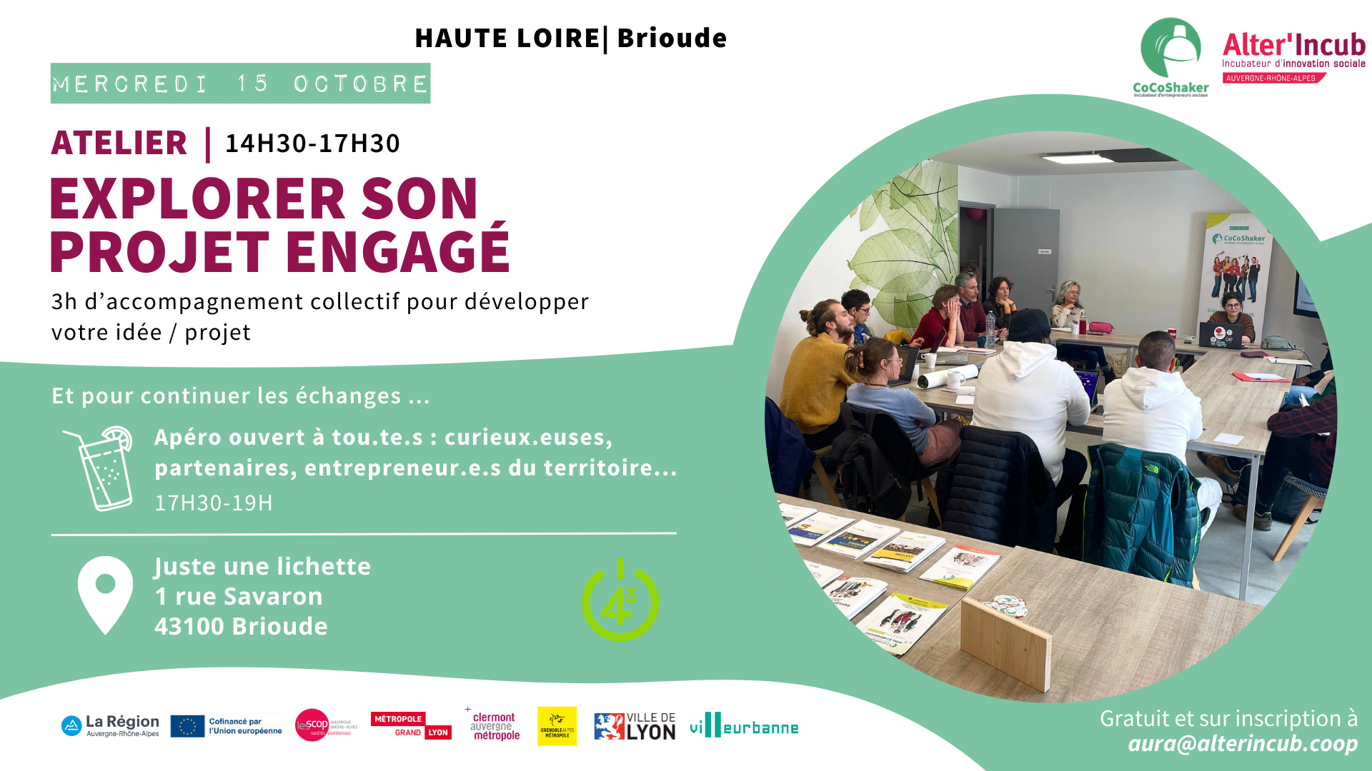 Explorer votre projet avec Alter&rsquo;Incub et Cocoshaker