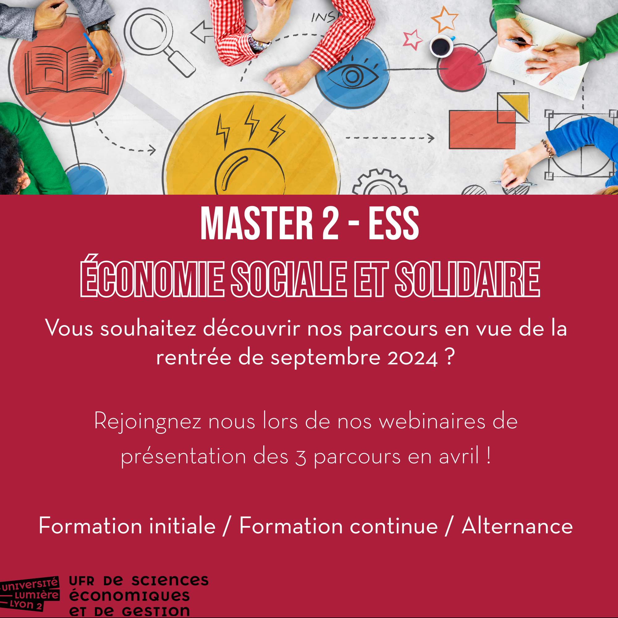 Webinaires de présentation Masters ESS Université Lumière Lyon 2