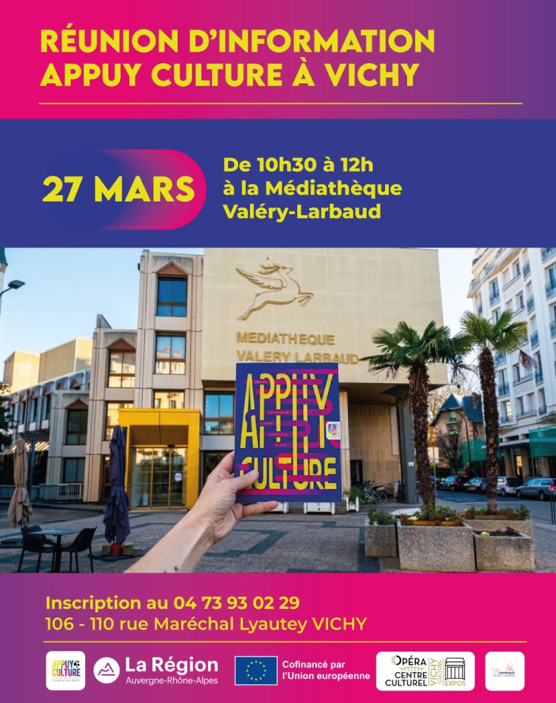 Réunion d&rsquo;information – Collectif culturel et artistique « Appuy Culture » – Vichy