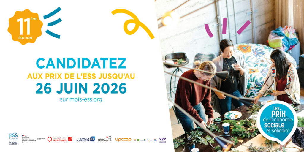 Prix de l&rsquo;ESS 2026 : les candidatures sont ouvertes !